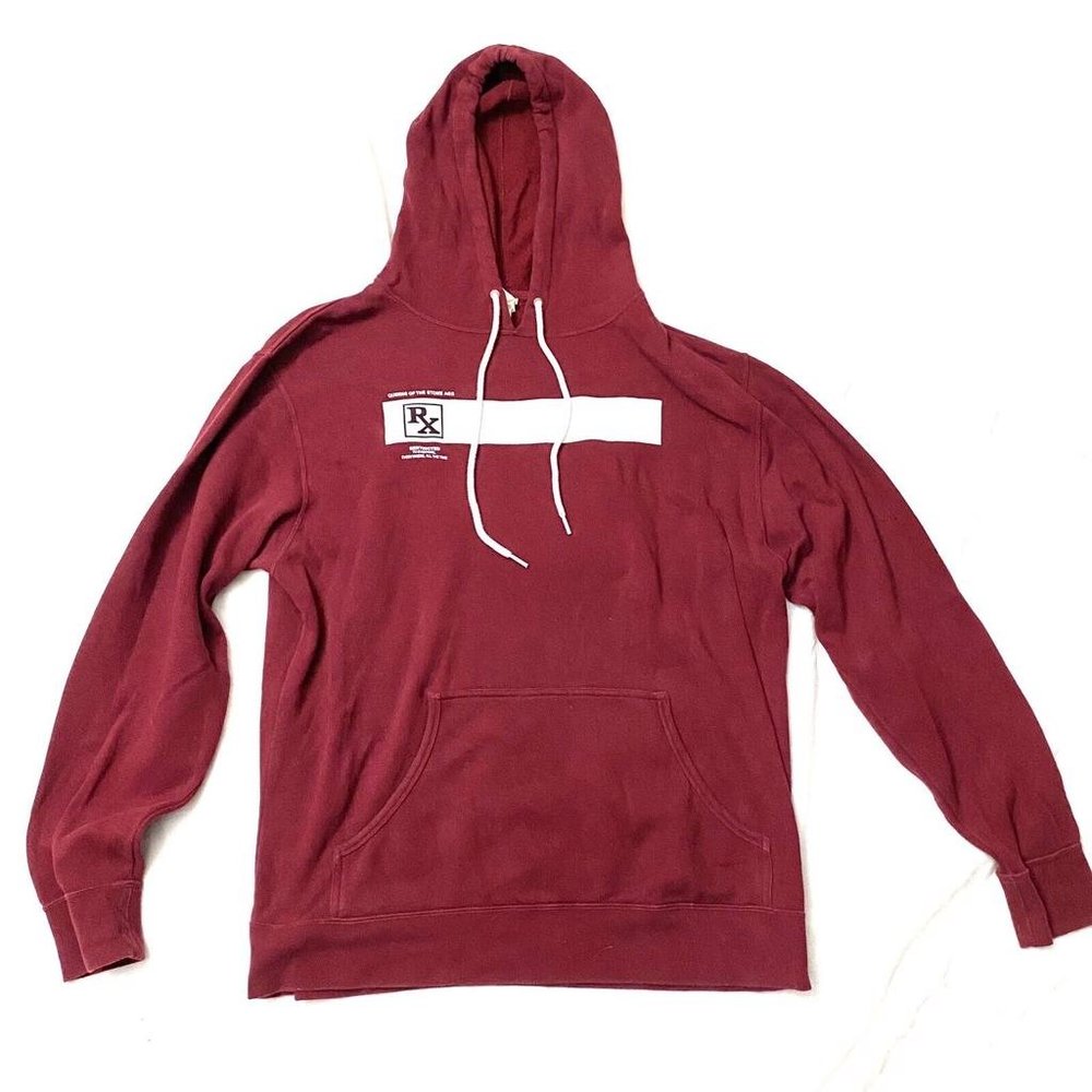 Queens Of The Stone Age 'Rated R' Red Pull Over Hoodie Mens L